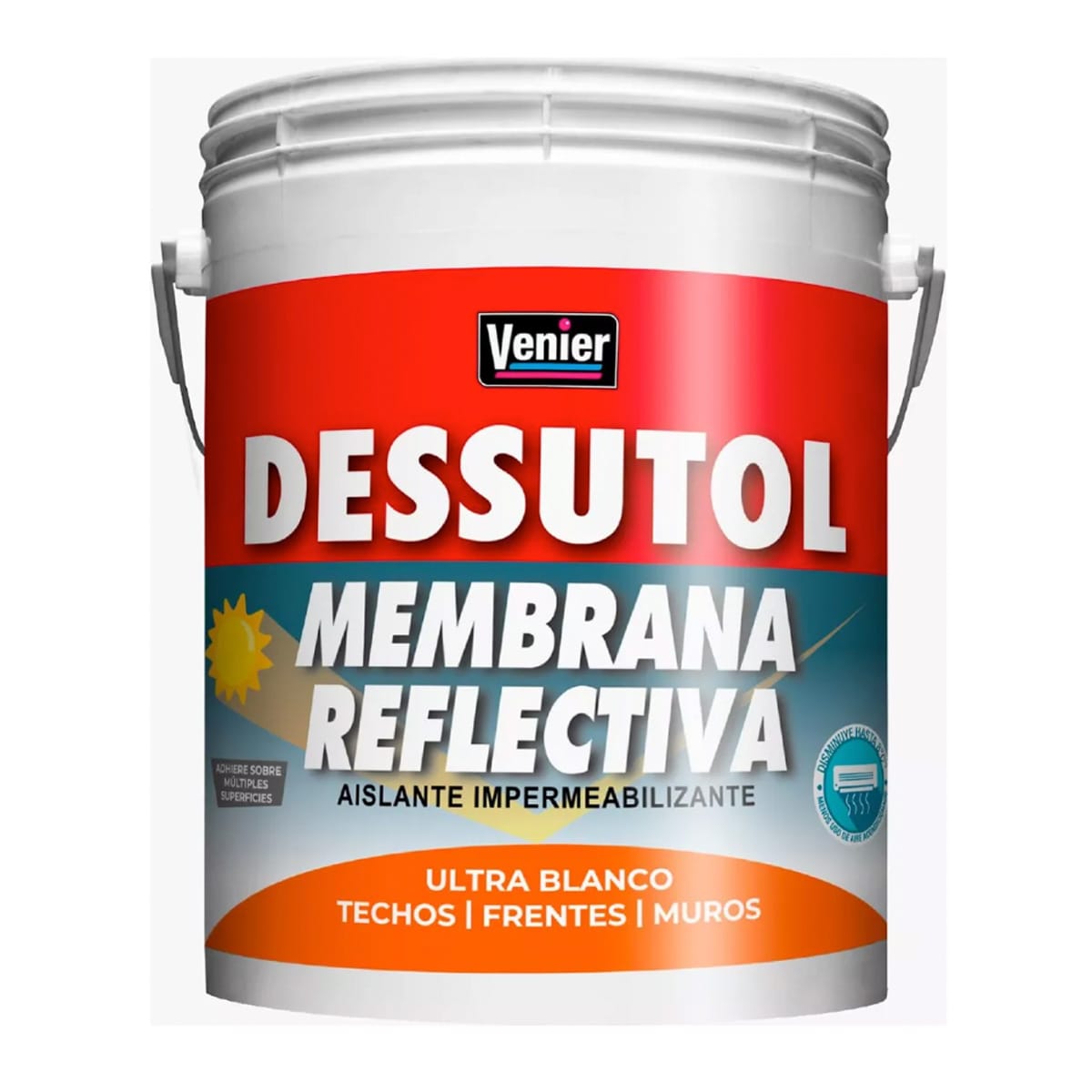 Venier Dessutol Techos Membrana Reflectiva Blanco X 5 kg
