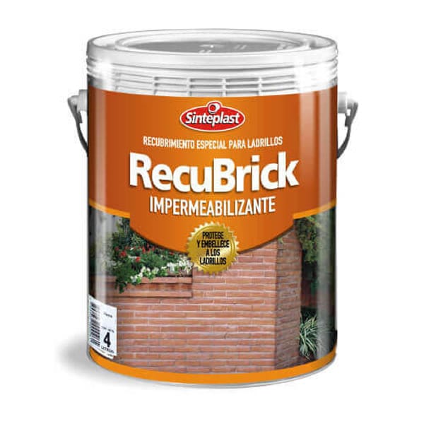 Impermeabilizante para Ladrillos Recubrick al agua 4 Lt