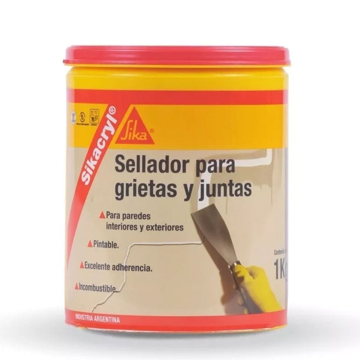 Sellador Sikacryl Acrilico Para Grietas-juntas 1kg Sika