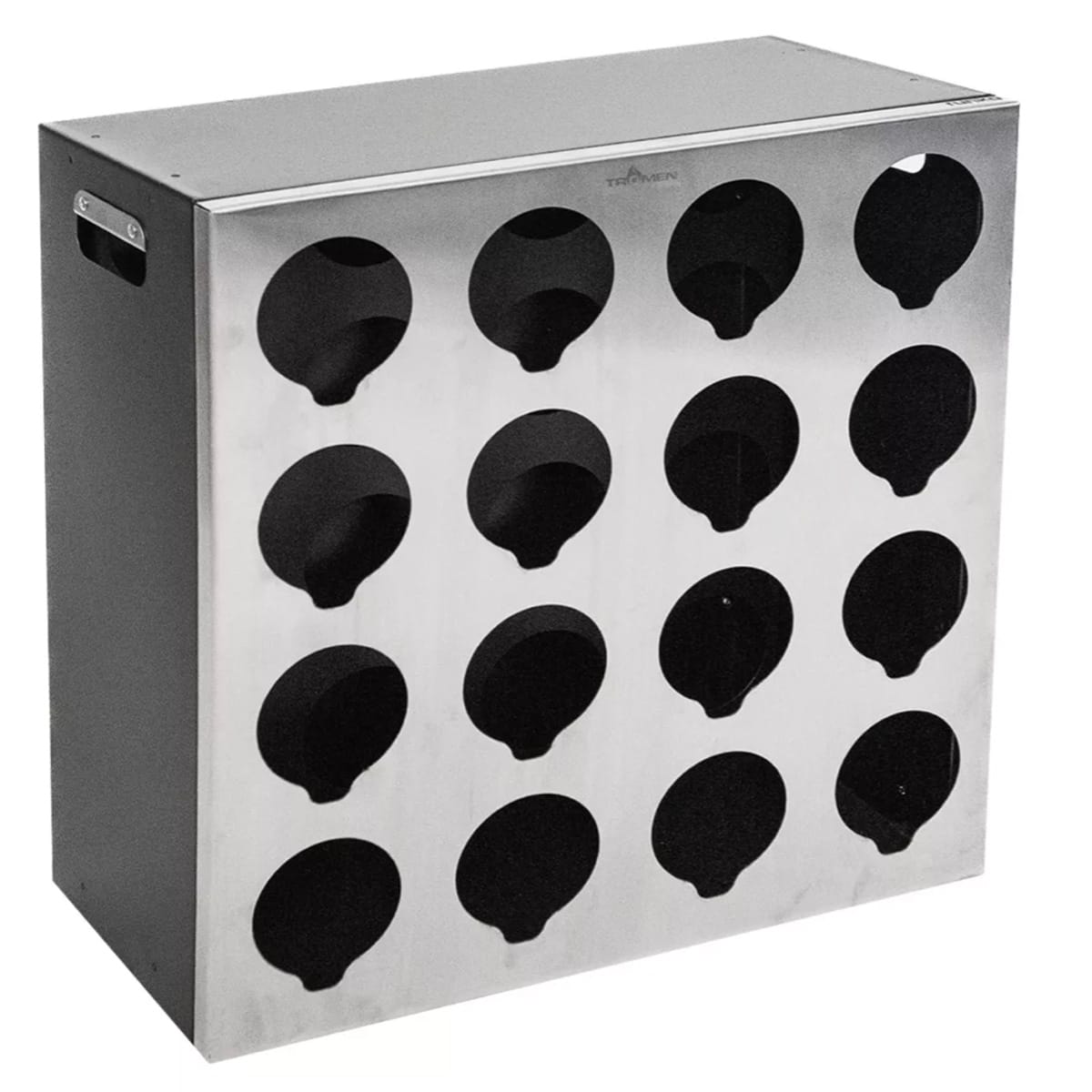 Vinoteca Tromen Bodega Cava Linea Runko 4x4 Chapa Inoxidable Color Gris