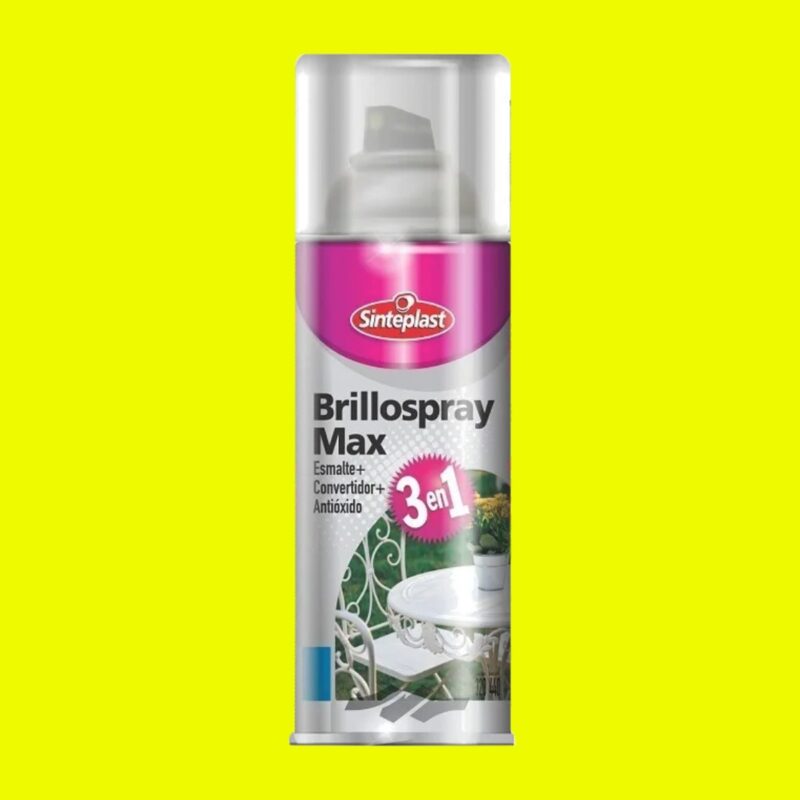 Aerosol Pintura Brillospray Max 3 En 1 440 Cc Sinteplast - Amarillo