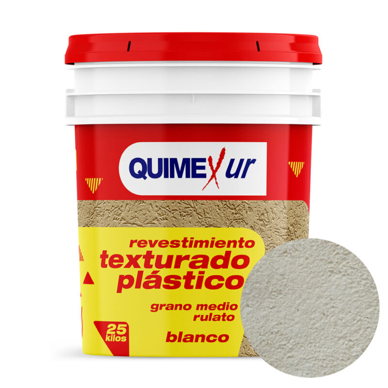 Revestimiento Texturado Plástico Grano Medio 25kg Quimexur - Arena