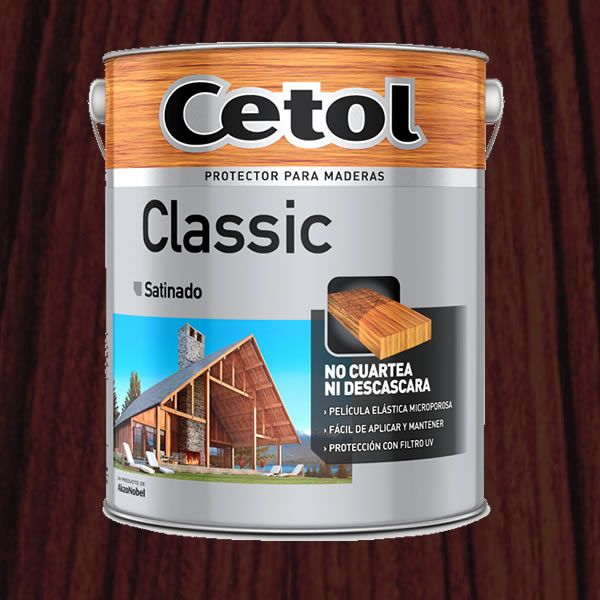 Cetol Classic Satinado Colores 4 Litros - Nogal