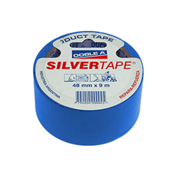 Cinta Silver Tape/Duct Tape Doble-A 48mmx9mts AZUL