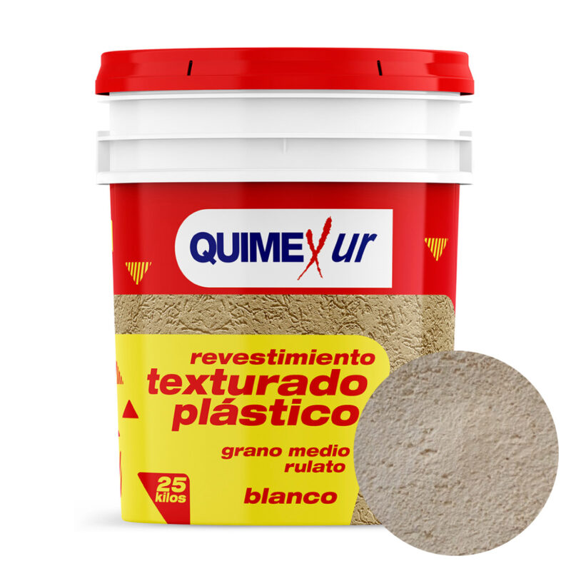 Revestimiento Texturado Plástico Grano Medio 25kg Quimexur - Camel
