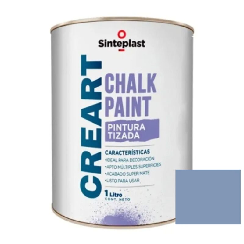 Creart Chalk Paint A La Tiza Pintura Tizada Sinteplast 1 Lt - Azul Medianoche