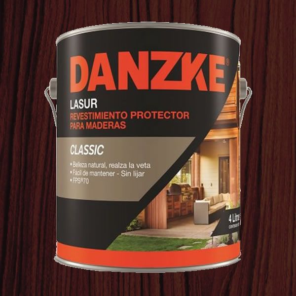 Danzke Lasur Impregnante Madera Satinado Int/ext 20 Lts Colores - Nogal