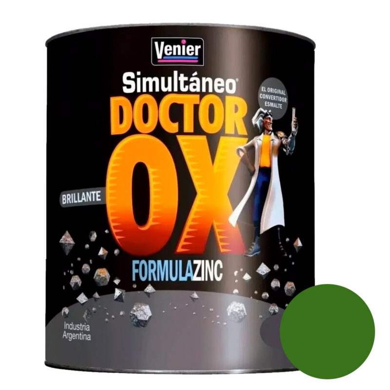 Simultaneo Venier Convertidor Esmalte Colores Brillante Dr. Ox 4 Lt - Verde Ingles