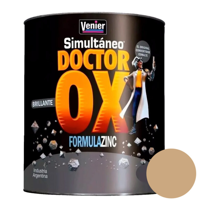 Simultaneo Venier Convertidor Esmalte Colores Brillante Dr. Ox 1 Lt - Marrón claro