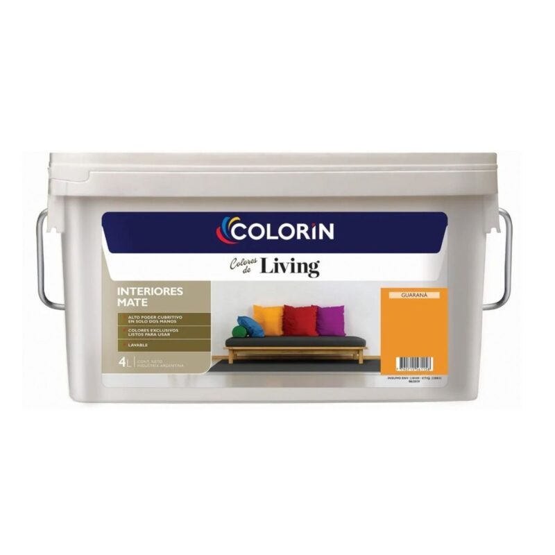 Colorin Living Pintura Latex Interior Colores 4 Lts - Guarana