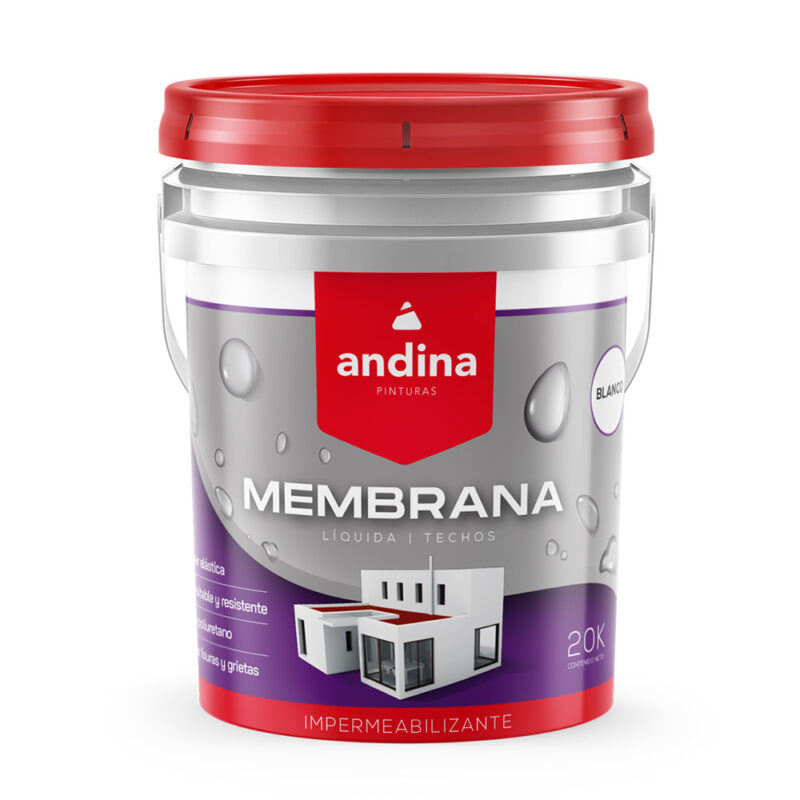 Membrana Liquida Poliuretanica Impermeabilizante Andina 20 Kilos - Blanco