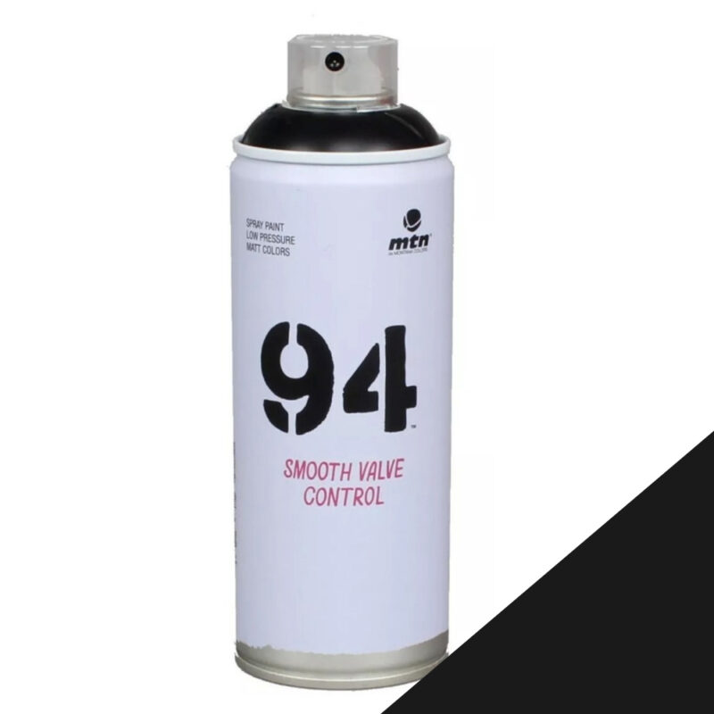 Aerosol Pintura Spray Montana 94 Terminación Mate Sinteplast - Negro