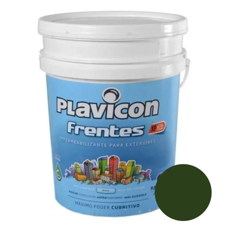 Plavicon Frentes Pintura Impermeabilizante Blanco 25 Kg - Verde Paddle