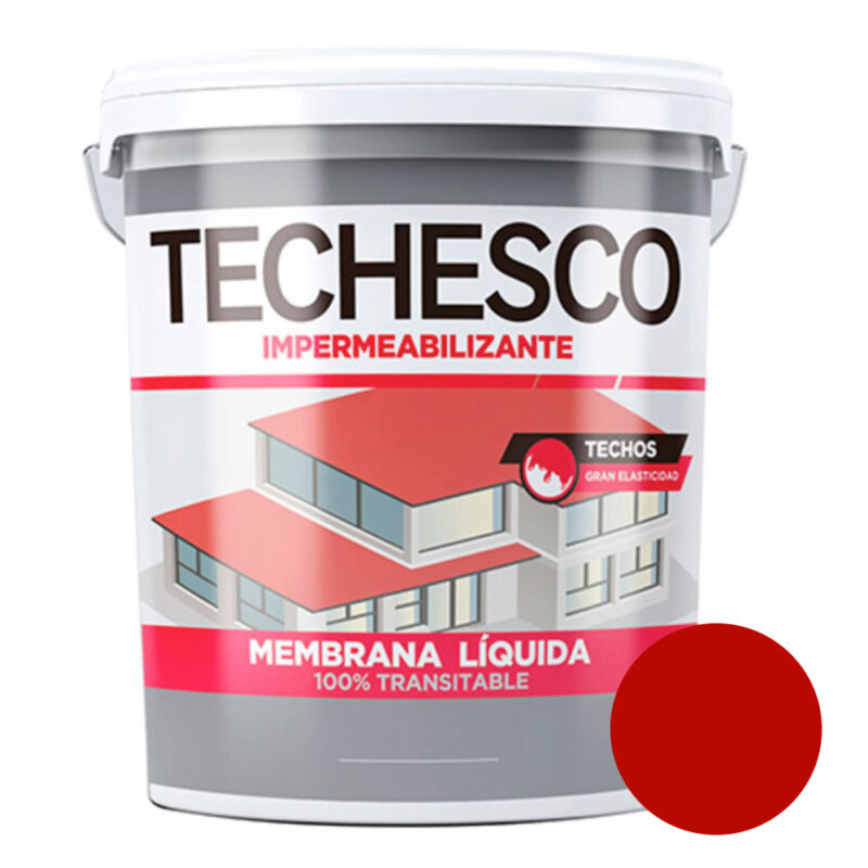 Membrana Liquida Techesco 5 Kilos Colores Transitable - Rojo