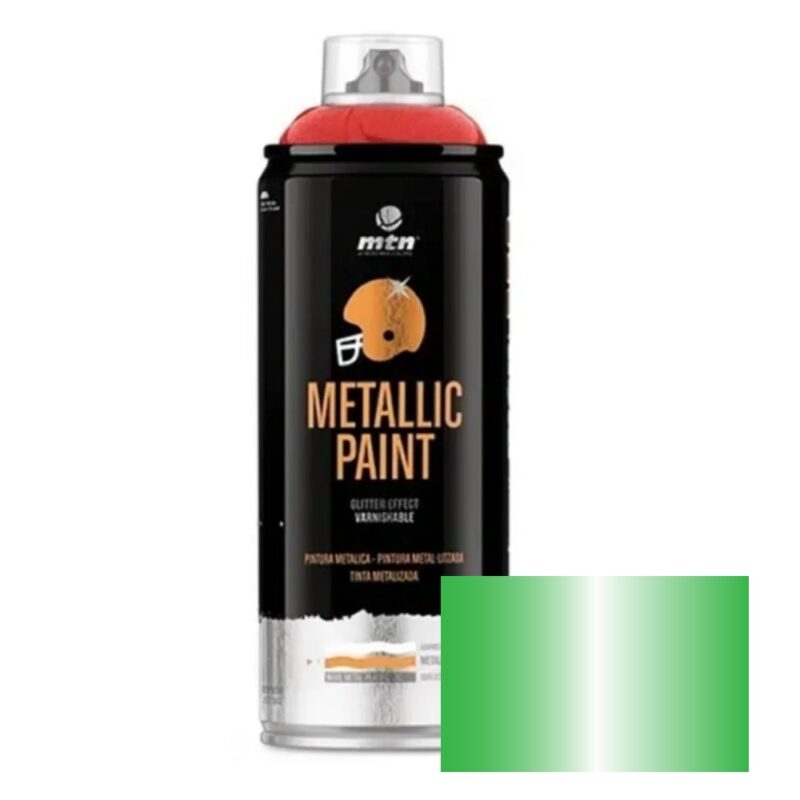 Aerosol Montana Pro Metallic Efecto Glitter 400ml Sinteplast - Verde