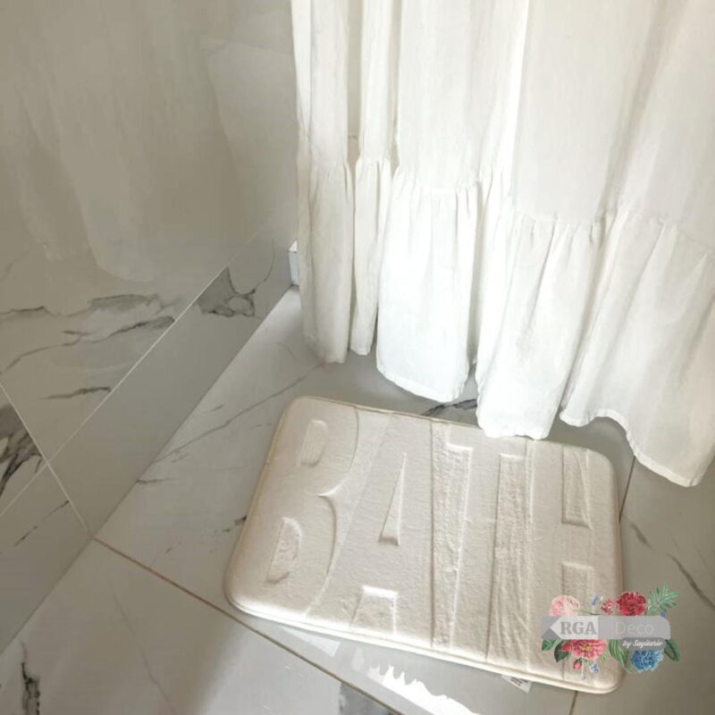 Alfombra De Baño "BATH" - 45x60cm Beige o Blanco
