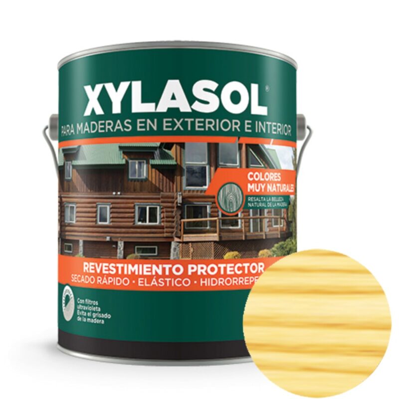 Revestimiento Protector de Madera Satinado Xylasol Hidrorrepelente 4 Litros - Cristal