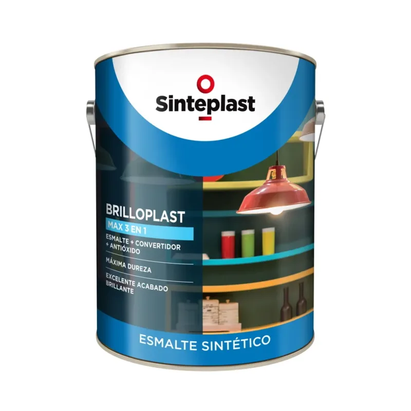 Brilloplast Blanco 1 Litro Esmalte y Convertidor de Óxido Interior/Exterior Sinteplast