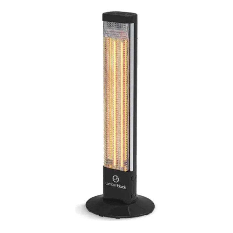 Calefactor Vertical Whitenblack Wbcvwb04 600/1200w Color Negro