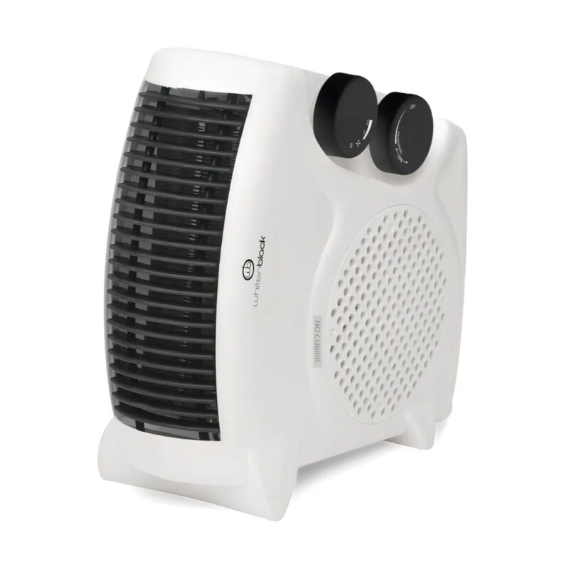 Caloventor Eléctrico Dual 2 Posiciones Whitenblack 2000w Color Blanco